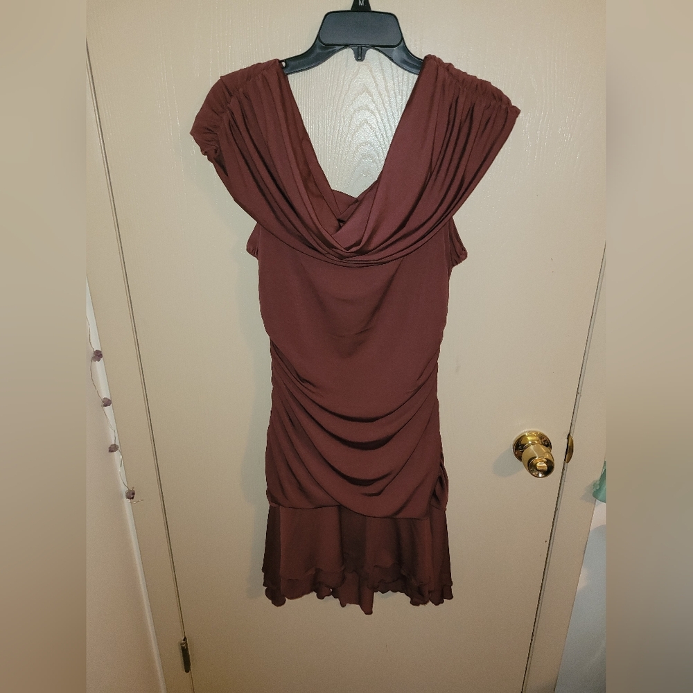Torrid Lovesick Deep Mahogany Off Shoulder Bodycon Dress 1XL NWT